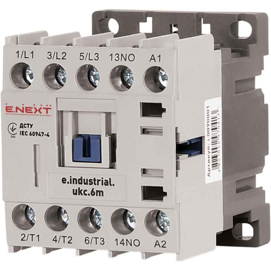 Малогабаритний контактор E.Next e.industrial.ukc.6M.220 6А 220В NO (i.0090001)