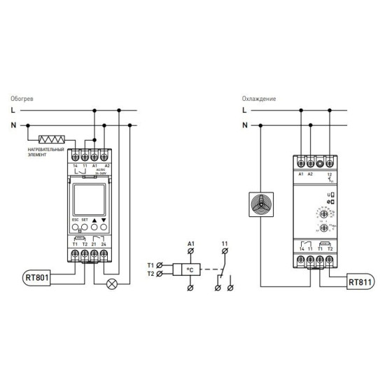 Реле контролю температури E.Next e.control.h01 16A АС/DC 24-240 -5+40°С (i0310016)