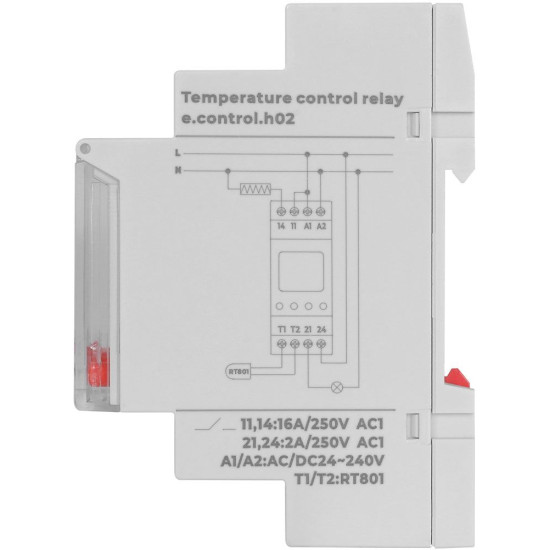 Реле контролю температури E.Next e.control.h02 16A АС/DC 24-240 -25+130°С (i0310017)