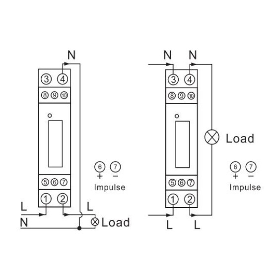 Однофазний електронний лічильник E.Next e.control.w04m 5-45 А клас 1.0 (i0310031m)