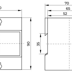 Трифазний електронний лічильник E.Next e.control.w05 5-100 А клас 1.0 (i0310032)