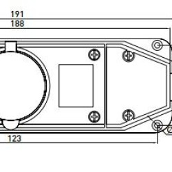 Каучукова подвійна колодка E.Next e.socket.rubber.029.2.16 16А із заземленням та захисною кришкою (s9100026)