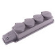 Каучукова чотиримісна колодка E.Next e.socket.rubber.029.4.16 16А із заземленням та захисною кришкою (s9100039)