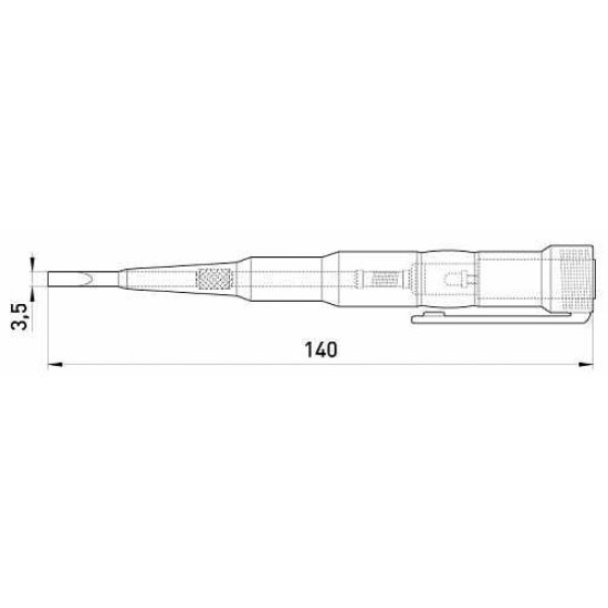 Індикатор-тестер E.Next e.tool.test08 140х35 шліц АС/DC70-250В (t001108)