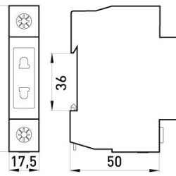 Розетка на DIN-рейку E.Next e.socket.stand.din 230В (s004001)