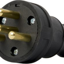 Чотирьохполюсна каучукова переносна силова вилка E.Next e.plug.rubber.030.25 25А (s9100028)