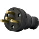 Чотирьохполюсна каучукова переносна силова вилка E.Next e.plug.rubber.030.25 25А (s9100028)