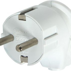 Кутова вилка E.Next e.plug.angle.007.16 16А із заземленням біла (s9100004)