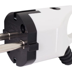 Кутова вилка E.Next e.plug.angle.005.16 16А із заземленням біла (s9100046)