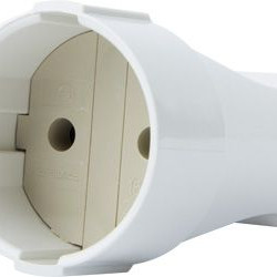 Штепсельне гніздо E.Next e.socket.001.10.white 10А без заземлення біла (p017001)