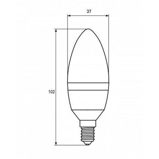 Світлодіодна лампа Eurolamp ЕКО "P" CL 6Вт E14 4000K LED-CL-06144(P)