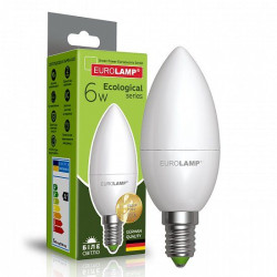 Світлодіодна лампа Eurolamp ЕКО "P" CL 6Вт E14 4000K LED-CL-06144(P)