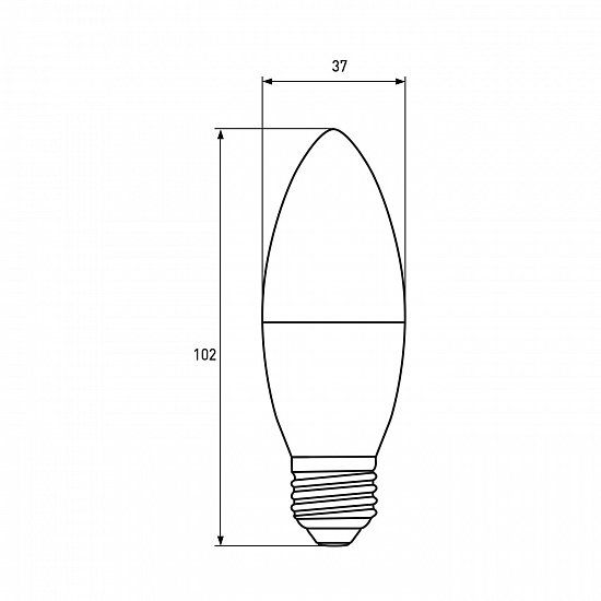 LED лампа Eurolamp ЕКО "P" CL 6Вт E27 4000K LED-CL-06274(P)