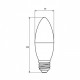 LED лампа Eurolamp ЕКО "P" CL 6Вт E27 4000K LED-CL-06274(P)