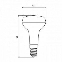 LED лампа Eurolamp ЕКО "P" R39 5Вт E14 4000K LED-R39-05144(P)