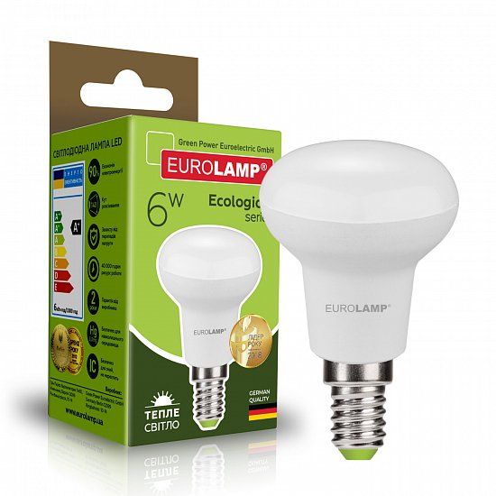 LED лампа Eurolamp ЕКО "P" R50 6Вт E14 4000K LED-R50-06144(P)