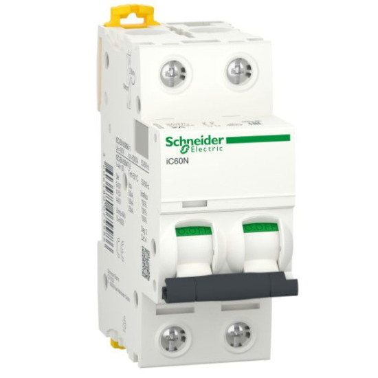Автоматичний вимикач Schneider Electric A9F73202 iC60N 2P 2A B