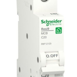 Автоматичний вимикач Schneider Electric R9F12120 RESI9 6кА 1P 20A C