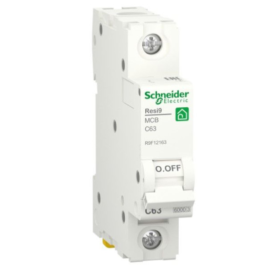 Автоматичний вимикач Schneider Electric R9F12163 RESI9 6кА 1P 63A C