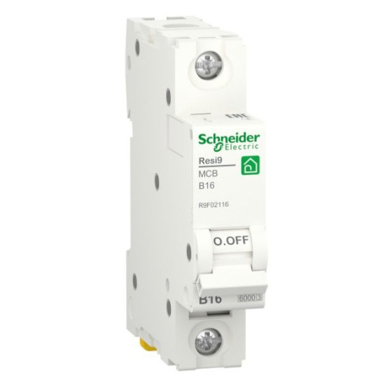 Автоматичний вимикач Schneider Electric R9F02116 RESI9 6кА 1P 16A
