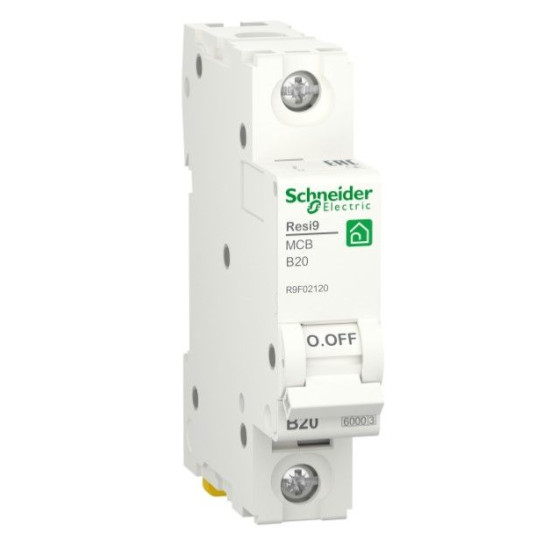 Автоматичний вимикач Schneider Electric R9F02120 RESI9 6кА 1P 20A