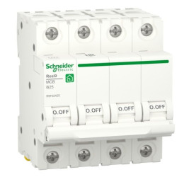 Автоматичний вимикач Schneider Electric R9F02425 RESI9 6кА 4P 25A В