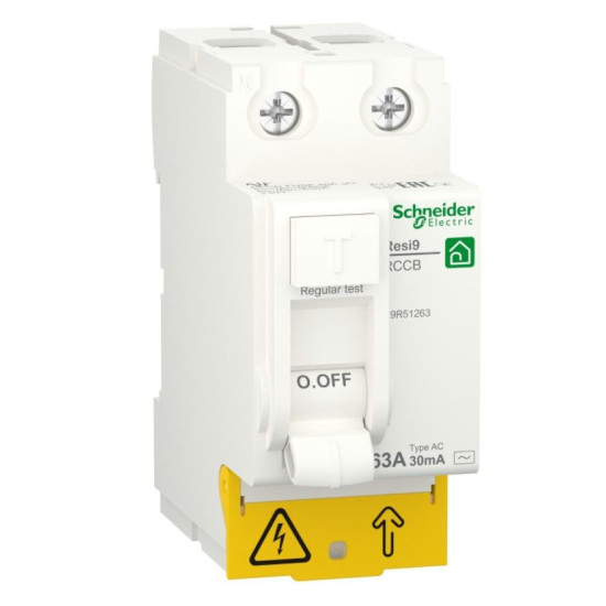Диференціальне реле Schneider Electric R9R51263 RESI9 1Р+N 63A 30мА АС