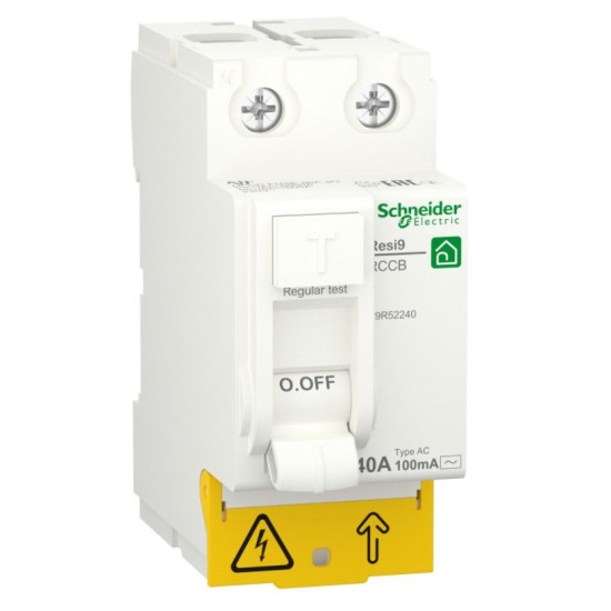 Диференціальне реле Schneider Electric R9R52240 RESI9 1Р+N 40A 100мА АС