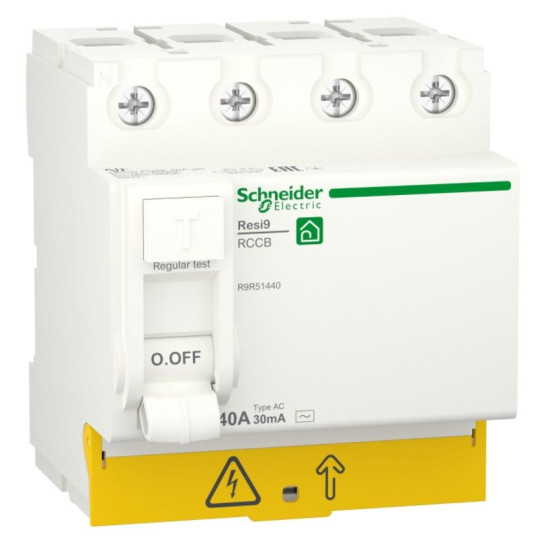 Диференційне реле Schneider Electric R9R51440 RESI9 3P+N 40A 30мА АС