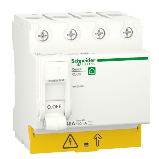 Диференціальне реле Schneider Electric R9R52440 RESI9 3P+N 40A 100мА АС