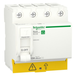 Диференціальне реле Schneider Electric R9R54463 RESI9 3P+N 63A 300мА АС