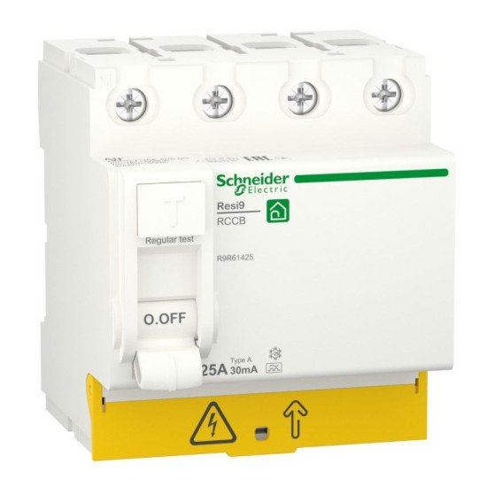 Диференціальне реле Schneider Electric R9R61425 RESI9 3P+N 25A 30мА