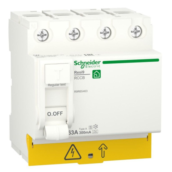 Диференціальне реле Schneider Electric R9R65463 RESI9 3P+N 63A 300мА А-S