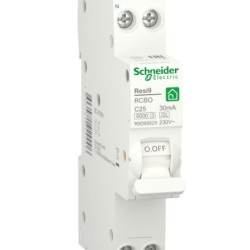 Диференціальний автомат Schneider Electric R9D88625 RESI9 6кА 1P+N 25A C 30мА