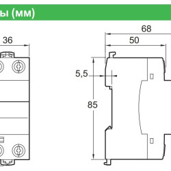 Реле напруги Schneider Electric R9A12663 RESI9 1P+N 63A
