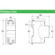 Реле напруги Schneider Electric R9A12663 RESI9 1P+N 63A