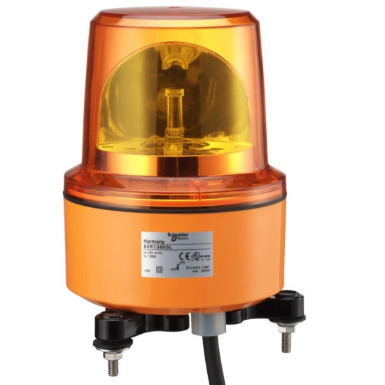 Помаранчевий проблисковий маяк Schneider Electric XVR13B05L LED 130мм 24В