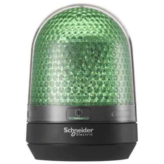 Зелений проблисковий маяк Schneider Electric XVR3B03S LED+зуммер 24В