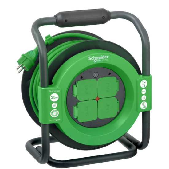 Подовжувач на котушці Schneider Electric IMT33147 Thorsman 25м 3х1, 5мм² IP44