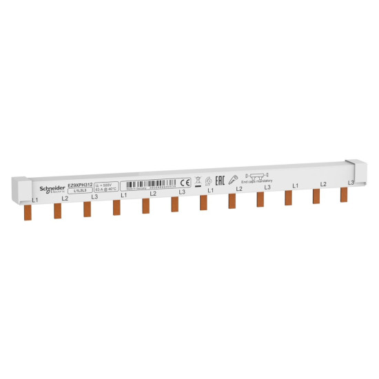 Гребінчаста шина Schneider Electric EZ9XPH312 EASY9 63A 3P на 12 модулів