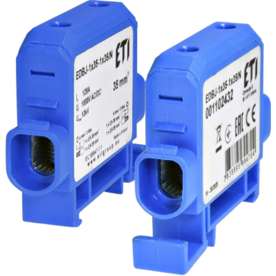 Ввідна силова клема Eti EDBJ-1x35-1x35N 125A 1000В AC/DC (1102432)