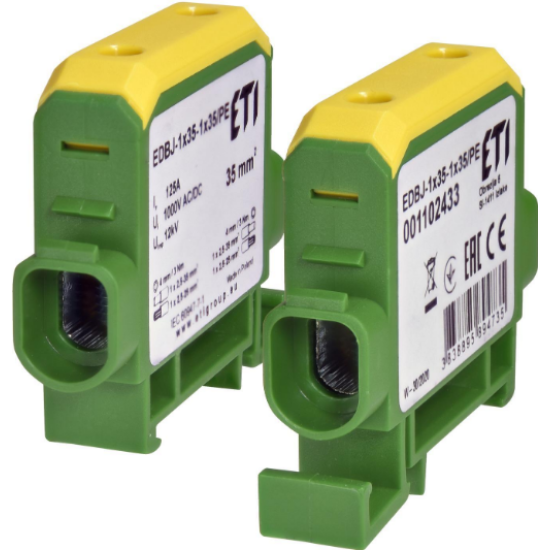Ввідна силова клема Eti EDBJ-1x35-1x35PE 125A 1000В AC/DC (1102433)