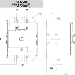 Контактор Eti CEM 560E.22-255V-AC/DC (4656307)