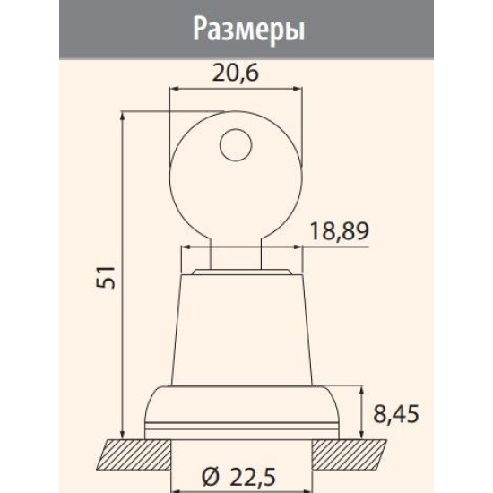 Моноблочний поворотний вимикач Eti ECK2-N30-10 1NO 2-х позиційний 0-1 30° чорний з ключем (4771647)