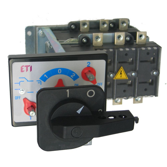 Перемикач навантаження Eti LA CO 3P 1/D 160A 1-0-2 з виносною рукояткою (4667001)
