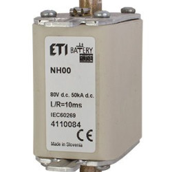 Запобіжник Eti NH-00 Battery 80A 80В DC (4110081)