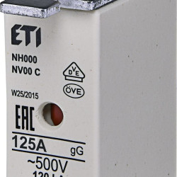 Запобіжник Eti NH-00/gG 125A 500В KOMBI (4182215)