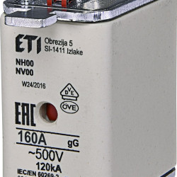 Запобіжник Eti NH-00/gG 160A 500В KOMBI (4182216)