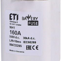 Запобіжник Eti NH-1 Battery 160A 550В DC (4723265)
