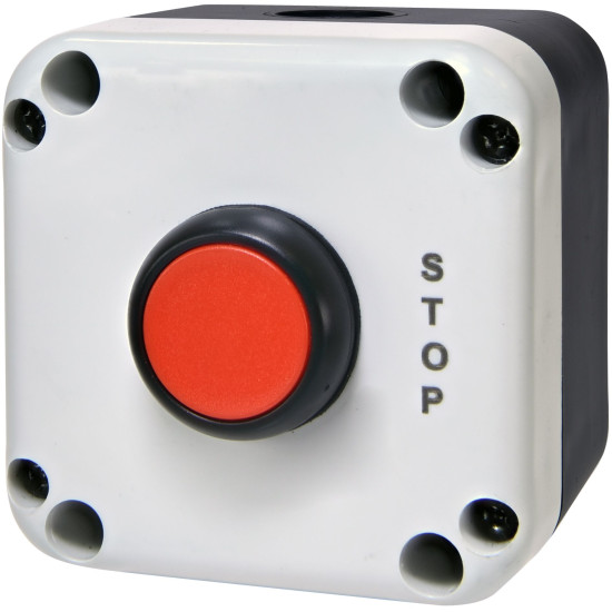 Кнопковий пост Eti ESB1-V2 Standart STOP червона (4771622)